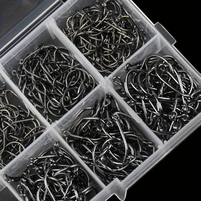 500pcs Silver Circle Fishhooks