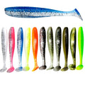 30pcs T Tail 70mm Shad Worm Soft Bait